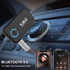 1Mii Bluetooth 5.0 Music Receiver for Car/Home Stereo, Aux Bluetooth Adapter for Car with Volume Control Supports Hands Free Calls, 16H Battery Life