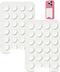 2 PCS Silicone Suction Cup Phone Case Card Holder - Hands-Free, Sturdy