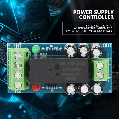 12V 12A 150W Dc Battery Backup Module Backup Battery Switch Module Dc Ac Battery Automatic Switch Module Emergency