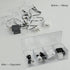 Electronics Organizer Clear Acrylic Cable Storage Bin Box, 4 Sections with 20 PCS Reusable Fastening Ties