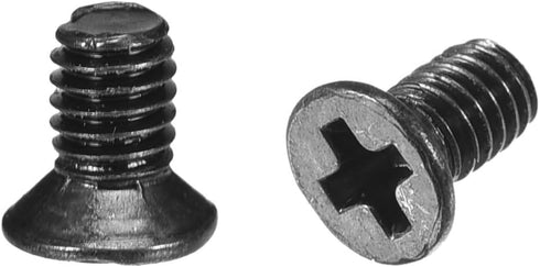uxcell Black Phillips Screw Fasteners M2.5 x 5mm for Laptop PC TV Fan Switch, 500pcs