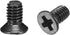 uxcell Black Phillips Screw Fasteners M2.5 x 5mm for Laptop PC TV Fan Switch, 500pcs