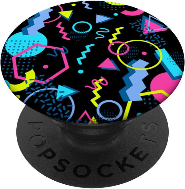 Geometric Pattern 80s 90s Memphis Style PopSockets Swappable PopGrip