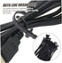 12pcs Silicone Cable Organizer Winder for USB and Headphone Cords Flexible Data Cable Holders for Desk Nightstand