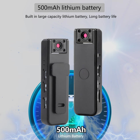 WAONIQ 32g 1080p 180 500mAh Body Cameras with Audio and Video Recording, HD Wearable Camera with Night Vision