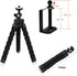 AKOAK 1/4 6 Inch,Black Mini Camera Tripod, Portable and Flexible Tripod with Cell Phone Holder Clip, Standard Screw