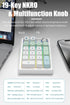 Gasket Creamy Mechanical Numpad, Wireless 2.4G/Bluetooth 5.0/Wired USB-C, RGB Backlit, Rechargeable Number Pad