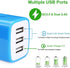 Sicodo USB Wall Charger, 2-Pack Universal 3.1A Quick Wall Plug Charger Cubes for iPhone and Samsung