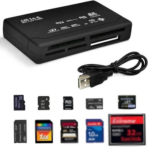NAKVMN USB 2.0 All in One PC Memory Card Reader Adapter and Write
