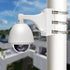 WiTi Universal Vertical Pole Mount for Security Camera, Solid Metal Bracket with Loops, Suitable for CCTV Cameras(Medium Size)
