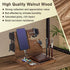 awofer Ebony Wood Phone Docking Station Gifts for Men - Nightstand Organizer with Key Holder, Wallet Stand, Watch
