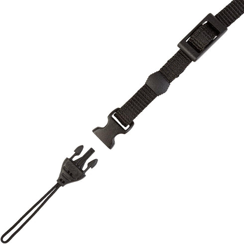 OP/TECH USA 2201021 Neoprene Quick Release Camera Strap, Adjustable Neck/Shoulder for Small Cameras, Black