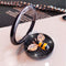 360° Rotating Ring Stand Holder, Fashion Bee Pattern Bling Diamond Finger Kickstand Compatible with iPhone 12, Samsung