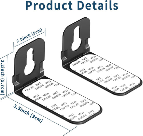 notiela 2 Pack Universal Soundbar Mount Shelf for Samsung, Sony, LG, Vizio, Bose, and More