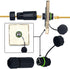 RJ45 Waterproof Connector IP68, Panel Mount Coupler Female to Female, Shielding Cable Coupler-CAT5E-YMP20-Green-2 PCS