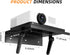 CABTE (11.81 9.45inch) Metal Projector Mount Adjustable Angle, Suitable for Projectors and Speakers Perforated Design