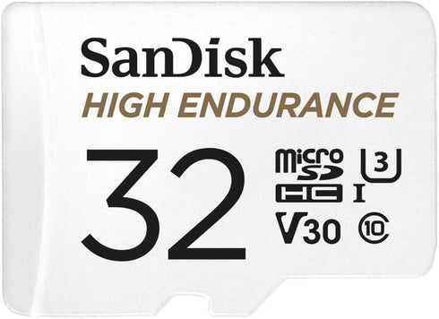 SanDisk 32GB High Endurance Video MicroSDHC Card with Adapter for Dash Cam and Home Monitoring Systems