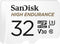 SanDisk 32GB High Endurance Video MicroSDHC Card with Adapter for Dash Cam and Home Monitoring Systems