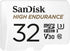 SanDisk 32GB High Endurance Video MicroSDHC Card with Adapter for Dash Cam and Home Monitoring Systems