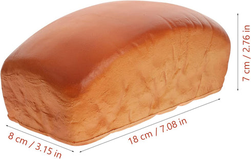 Realistic Fake Bread Decoration - Artificial Square Bread Model for Kitchen Display