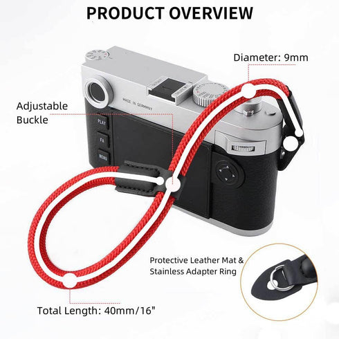 Keabroir X-T5 X-T30 X-T20 X-T4 X-T3 A6700 A6600 A6500 A6400 A6300 A6100 A6000 Camera Wrist Hand Strap Nylon Lanyard