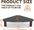 2 Pack HD01B-203 Hemudu Computer Monitor Riser | Triangle Save Space Desktop Corner Stand for Computer Monitor & Laptop