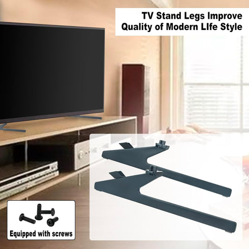 VINABTY 75U7H, 75U7H-TV-BASE-STAND TV Base TV Stand Legs Replacement fit for Hisense Smart TV Black