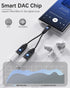 Dual USB C Headphone and Charger Adapter, 2-in-1 Type C Audio Adapter with Fast Charging for iPhone 15 Series, Samsung