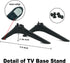Beyution Hisense TV Stand Legs - Replacement with Anti-Slip Pad