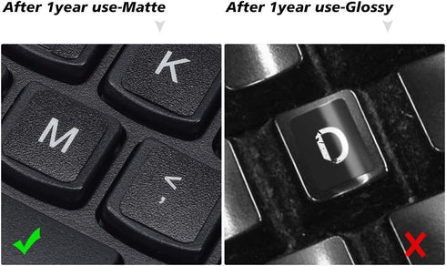 3PCS Universal English Keyboard Letter Stickers, Replacement Stickers with Black Background and White Lettering