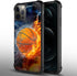 DAIZAG Case Compatible with for iPhone 13 Mini Ice Fire Basketball Phone Case Shockproof Soft TPU Phone Case for Boy Men Gift Case for iPhone 13 Mini