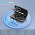 Bluetooth Single Wireless Headset, V5.3 Handsfree Earpiece with Microphone, USB-C Charge, Waterproof Earphones for