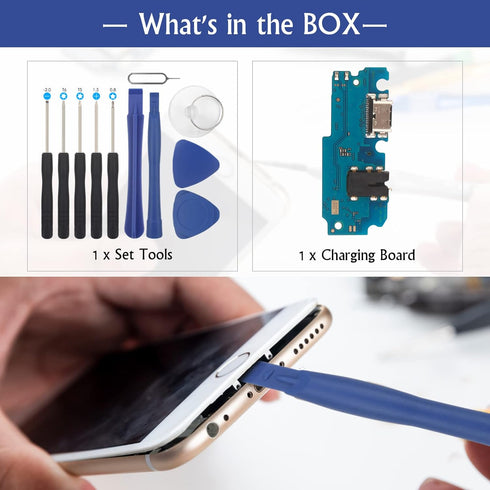 USB Charging Port for Samsung Galaxy A13 5G Dock Connector Flex Cable Assembly Replacement with Tools