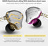 keephifi KZ ZS10 Pro in Ear Monitor Headphones, KZ HiFi Earbuds with 4 Balanced Armatures and 1 Dynamic Driver (Blue No