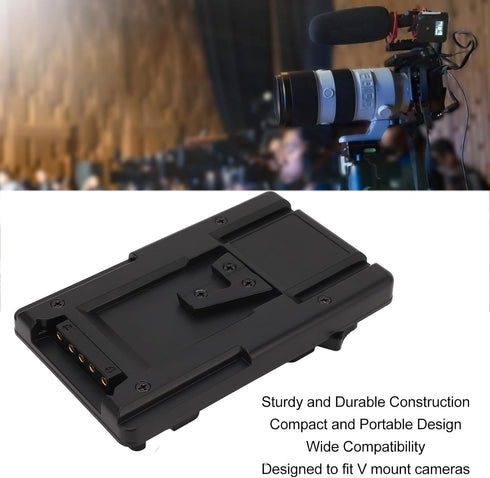 V Mount Plate, Gold Mount Battery with D Tap Output, Adapter for Gold Mount Battery to V Mount Battery