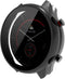 Hard PC Case with Tempered Glass Screen Protector for GTR 3 Pro/GTR 3 Smartwatch 2021 (Black, 1)