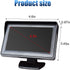 ZIMISI 4.3 Inch 12V TFT LCD Car Color Parking Aid System Monitor Display, DC Car Rearview Reverse Screen, Automotive