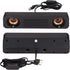 Portable HiFi Sound Wired Computer Sound Bar, USB Powered 3.5mm Audio Jack Speaker for Desktop, Laptops, Phones,