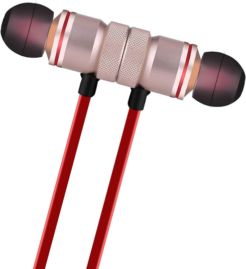 Yinhing Magnet Sports Earbuds Headphones for iPhone & Android - Golden, High-Quality Sound & Comfort.
