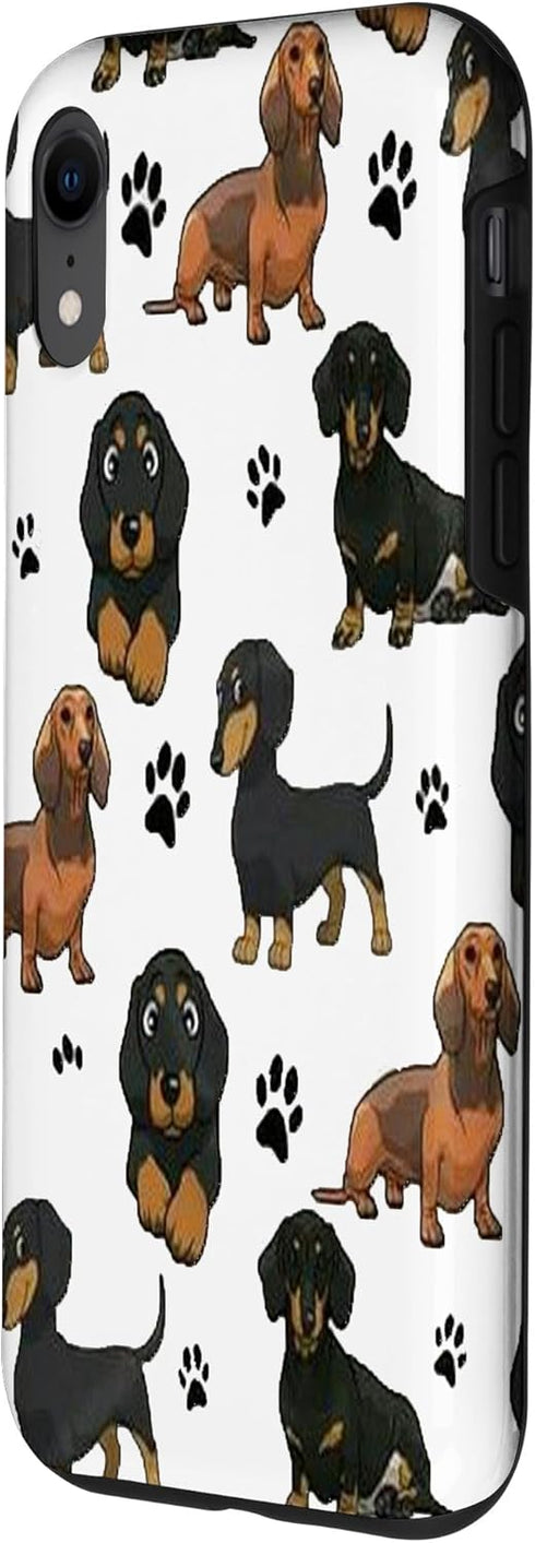 iPhone XR Dachshund Case Funny Gift for Cute Dog Lovers Case