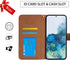 Case for Galaxy S20 5G, Mandala Flower Space Leather Flip Wallet Cover with Card Slot Holder Kickstand for Samsung