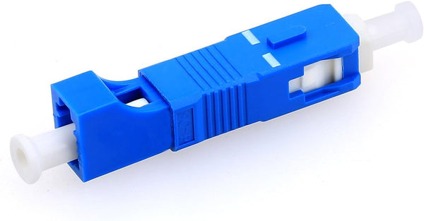 Single Mode 9/125um SC Male to LC Female Hybrid Optic Optical Fiber Adapter - Simplex Converter