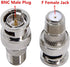 F to BNC Connector, 2-Pack BNC Male to F Female Coax Adapter 75 Ohm for Scanner and Camera