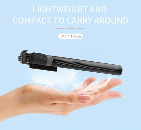 MOLEKSDAL 71 360 Portable and Extendable Phone Tripod & Selfie Stick, with Wireless Remote Control and Rotation, Ideal
