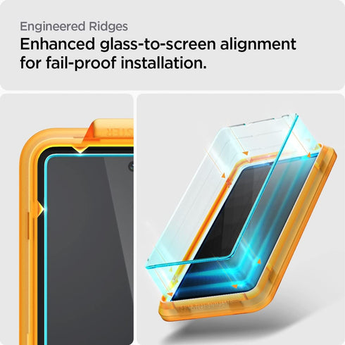 Spigen GlasTR AlignMaster Tempered Glass Screen Protector for Pixel 7a - Case Friendly - 2 Pack