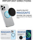 FENNIDICE 17 16 15 14 13 12 Transparent Magnetic Phone Grip Holder, Compatible for Magsafe Phone Grip, Collapsible