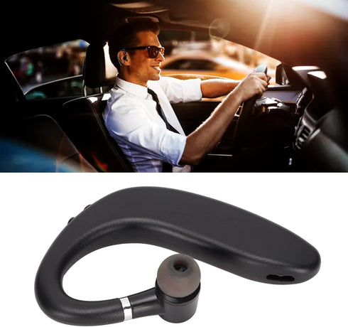 Bluetooth Headset, Bluetooth 5.2 Headset Waterproof Ultralight Hands-Free Single Ear Business Earphone for Sport