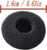 Black Soft Foam Earbud Earpad Replacement Sponge Covers for Walkie Talkie Earpiece & Stereo Headsets Diameter 18MM,10Pcs