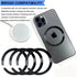 12 Pcs Universal Metal Ring Sticker Compatible with MagSafe for iPhone 13 12 Pro Mini Max, Car Charger Kit