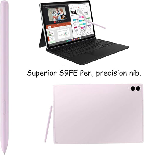2 Pack Galaxy Tab S9 FE S Pen, for Samsung Galaxy Tab S9 FE / S9 FE+ Stylus Pen Replacement (Purple)
